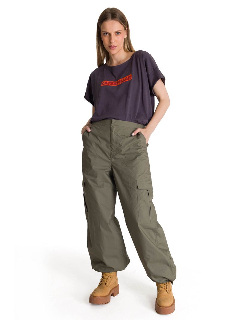 Pantalón Cargo Mujer Pull-On Oliva CAT