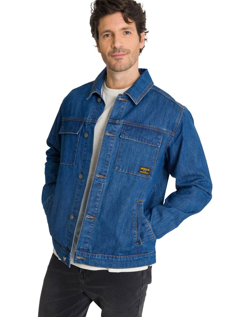 Chaqueta de Jeans Hombre Denim Work Azul CAT