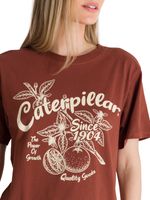 Polera Manga Corta Mujer Diseño Ladrillo CAT