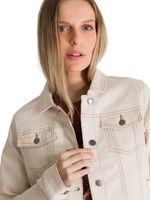 Chaqueta de Jeans Mujer Foundation Beige CAT