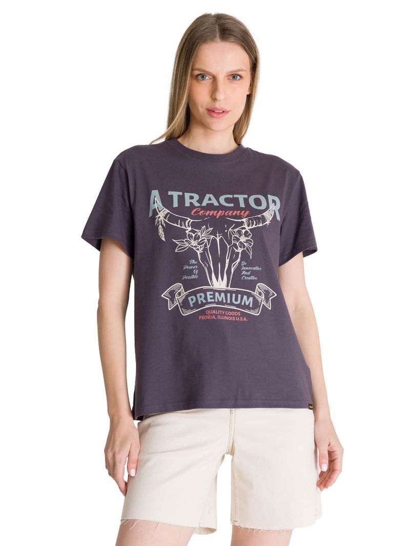 Polera-Manga-Corta-Mujer-Diseño-Gris-Oscuro-CAT