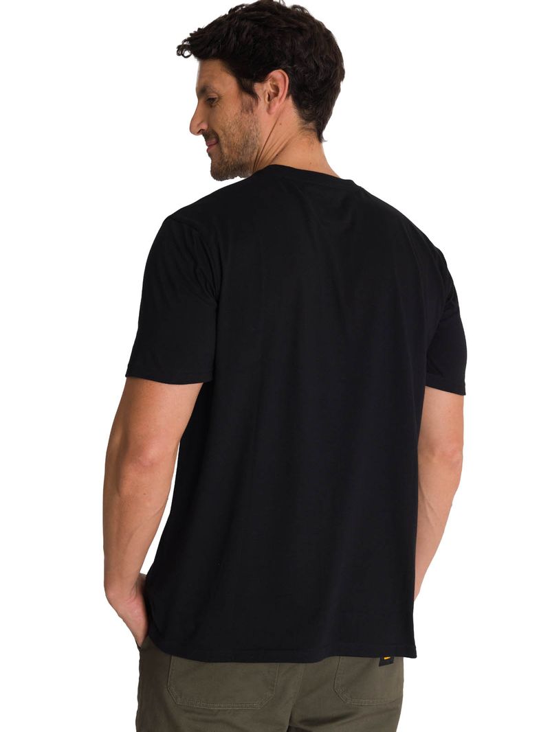 Polera Manga Corta Hombre Everyday Workwear Negro CAT