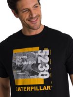 Polera Manga Corta Hombre Everyday Workwear Negro CAT