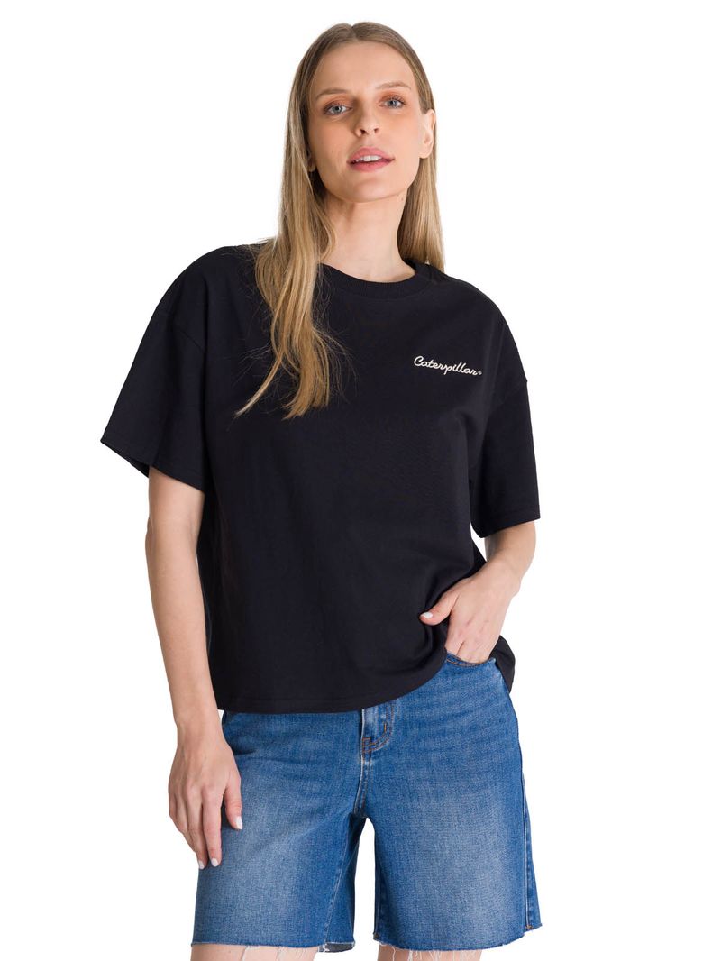 Polera Manga Corta Boxy Mujer Tried and True Rosa CAT