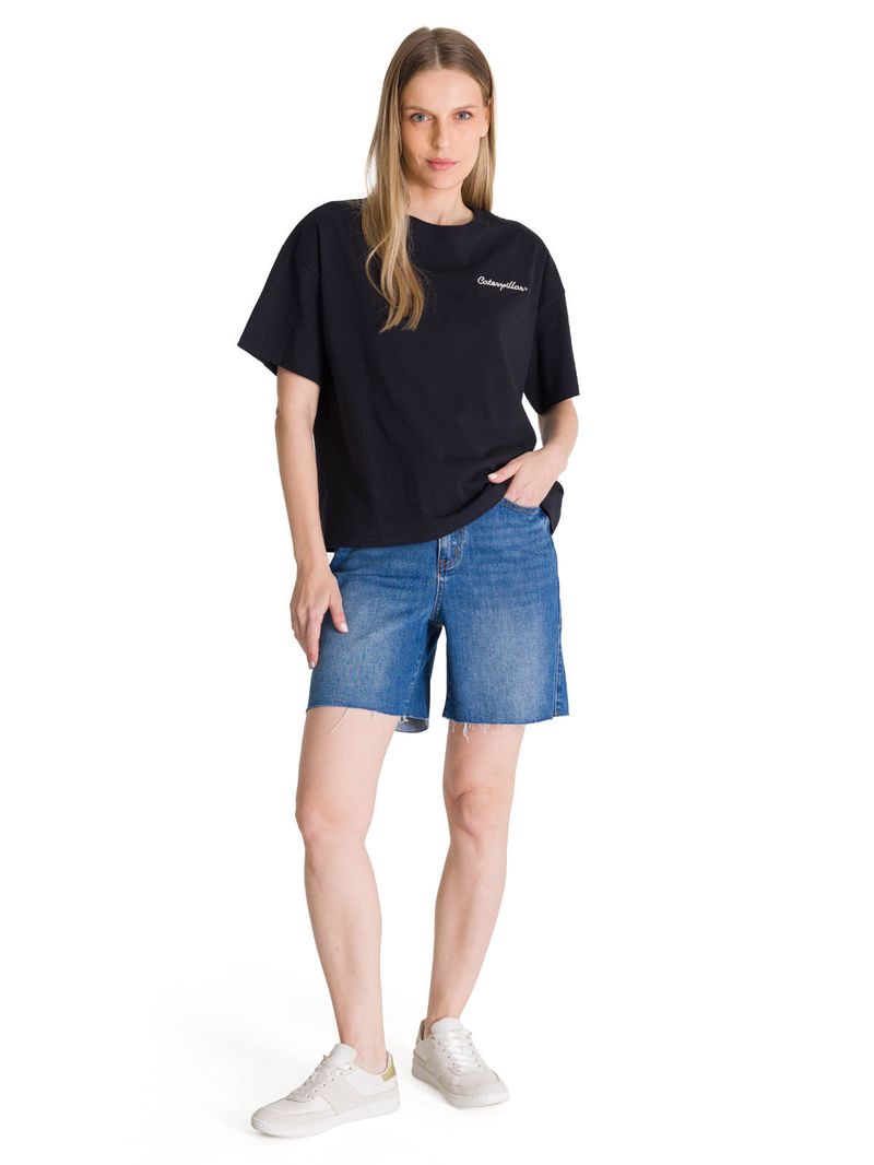 Polera Manga Corta Boxy Mujer Tried and True Rosa CAT