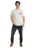 Polera Manga Corta Hombre Roam Free Bison Blanco CAT