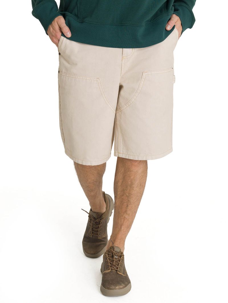 Short Hombre Double Front Carpenter Beige CAT