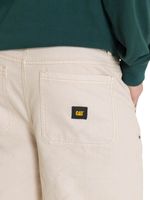 Short Hombre Double Front Carpenter Beige CAT