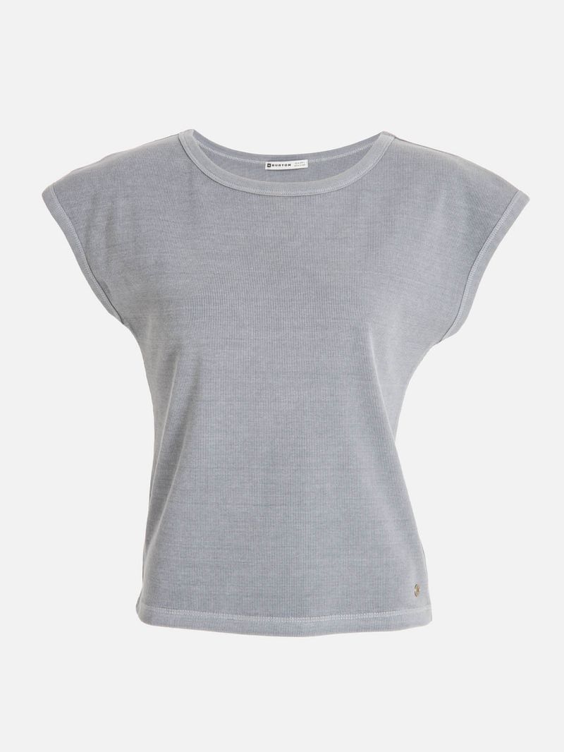 Polera m/c Mujer Essential Azul Burton