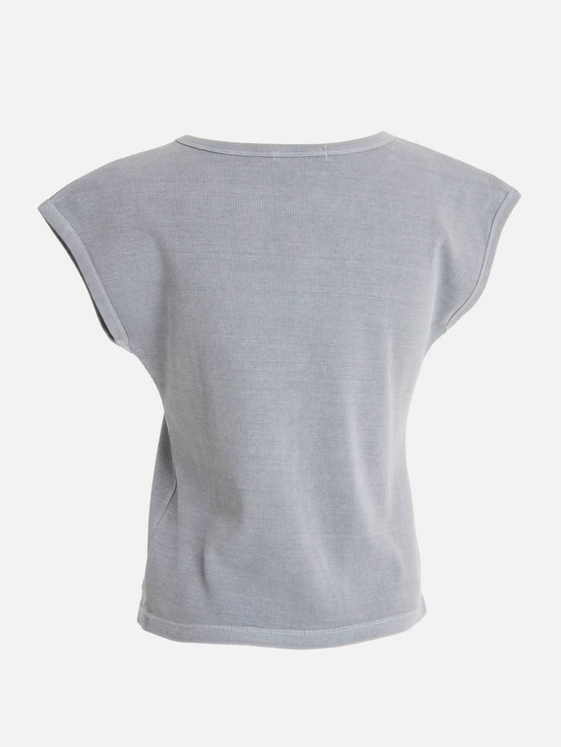 Polera m/c Mujer Essential Azul Burton