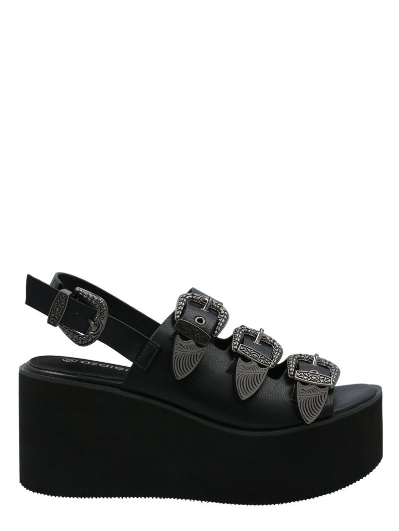 Sandalia Mujer Lola Negro Azaleia