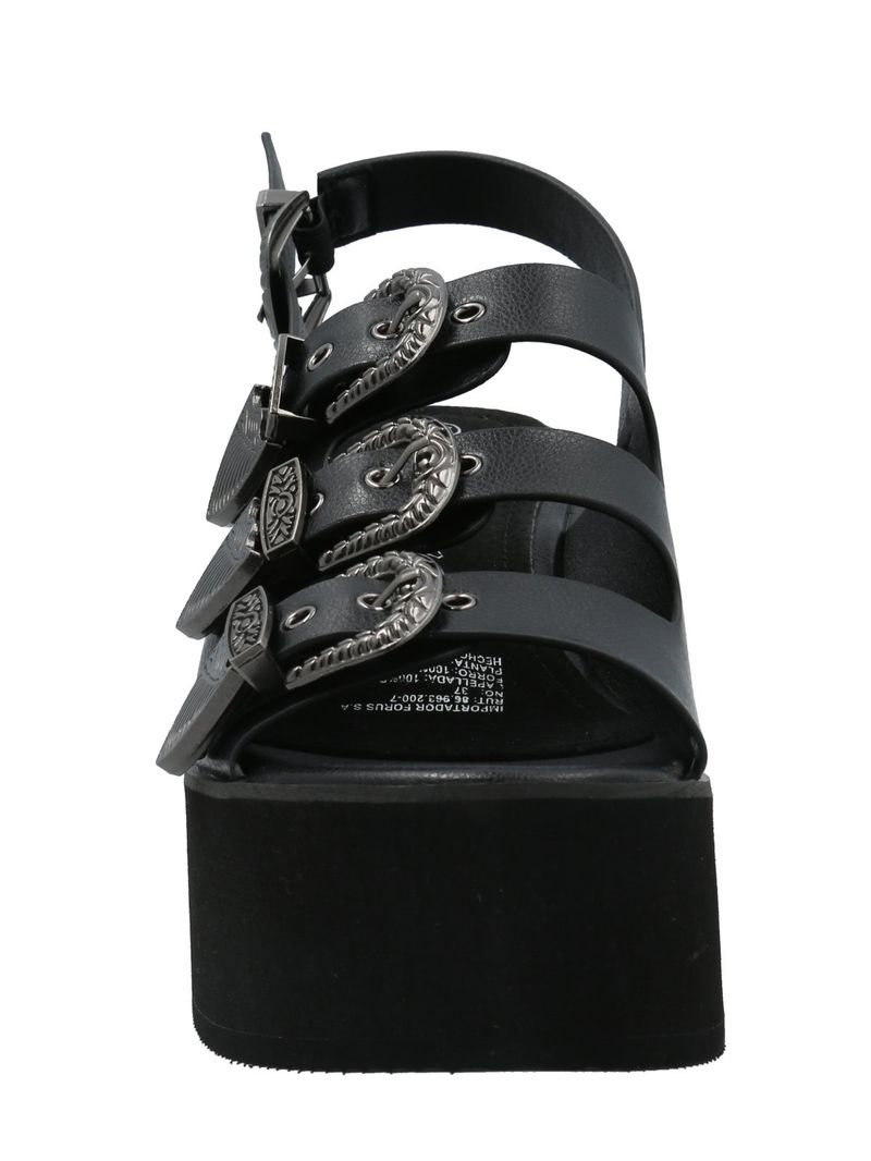 Sandalia Mujer Lola Negro Azaleia