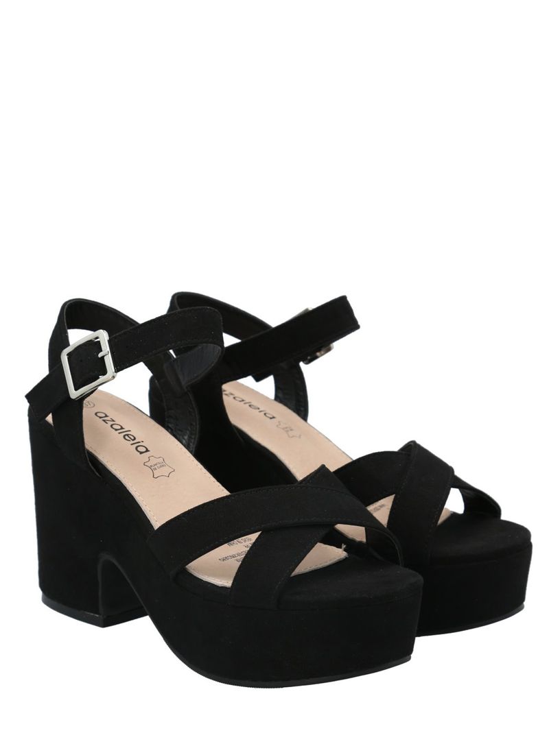 Sandalia Mujer Levana Negro Azaleia