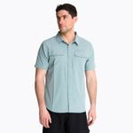 Camisa Manga Corta Hombre Akaroa Gris Claro Merrell