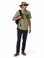 Camisa Manga Corta Hombre Trail Sender Verde Mountain Hardwear