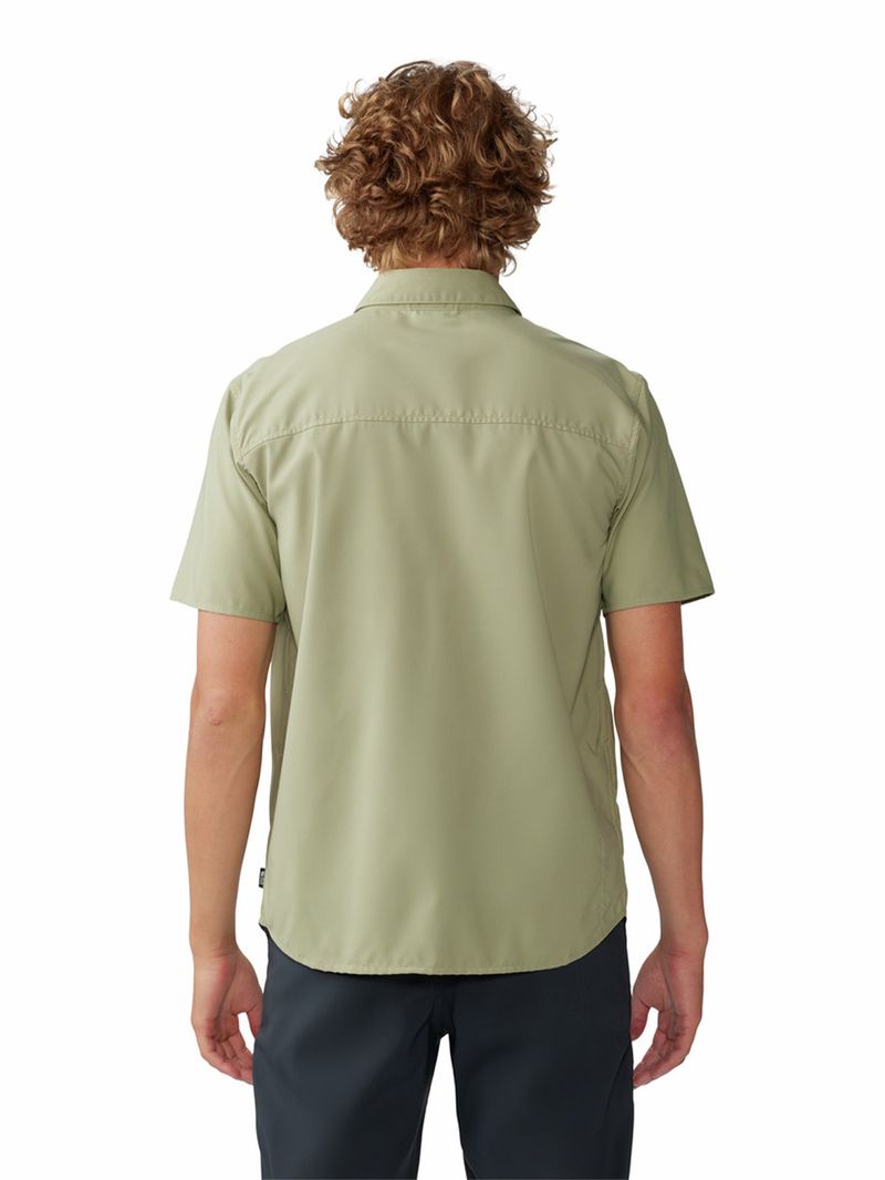 Camisa Manga Corta Hombre Trail Sender Verde Mountain Hardwear