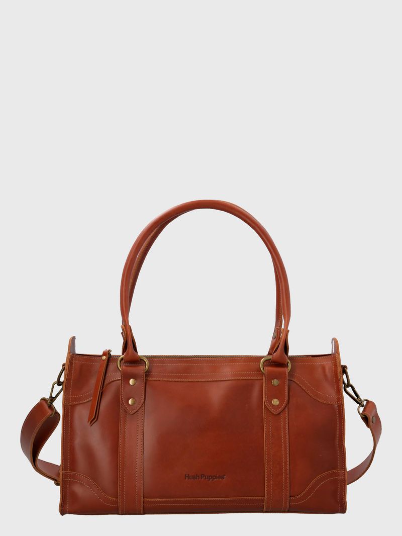 Cartera Cuero Mujer Dayton Bag Café Hush Puppies
