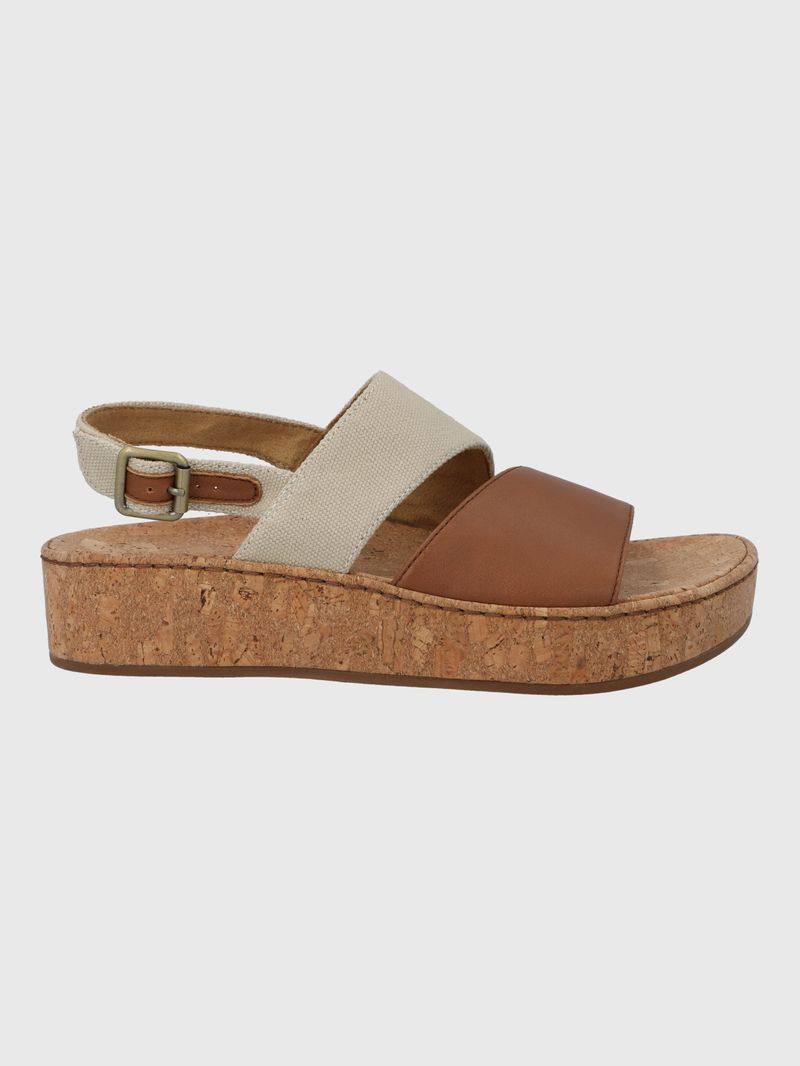 Sandalia Cuero Mujer Lucille Café Hush Puppies