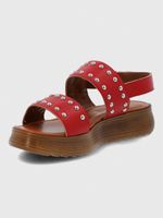 Sandalia Cerutti Mujer Merrada Roja Hush Puppies