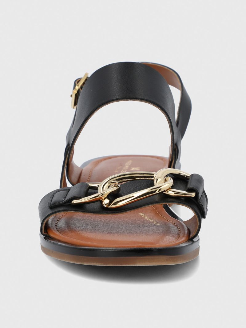 Sandalia Cerutti Mujer Midia Negra Hush Puppies