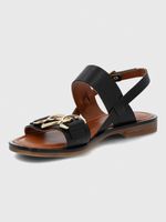 Sandalia Cerutti Mujer Midia Negra Hush Puppies