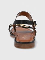 Sandalia Cerutti Mujer Midia Negra Hush Puppies