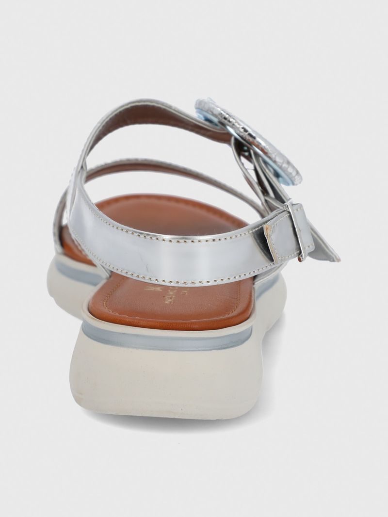 Sandalia Cerutti Mujer Dirillo Metalizada Hush Puppies