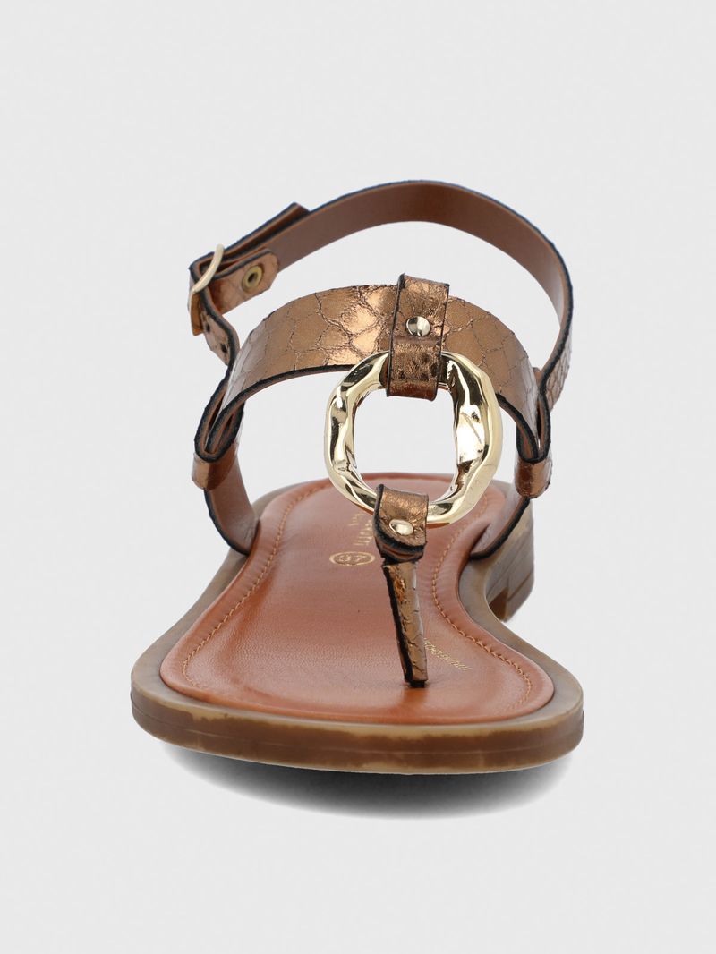 Sandalia Cerutti Mujer Pisani Metalizada Hush Puppies
