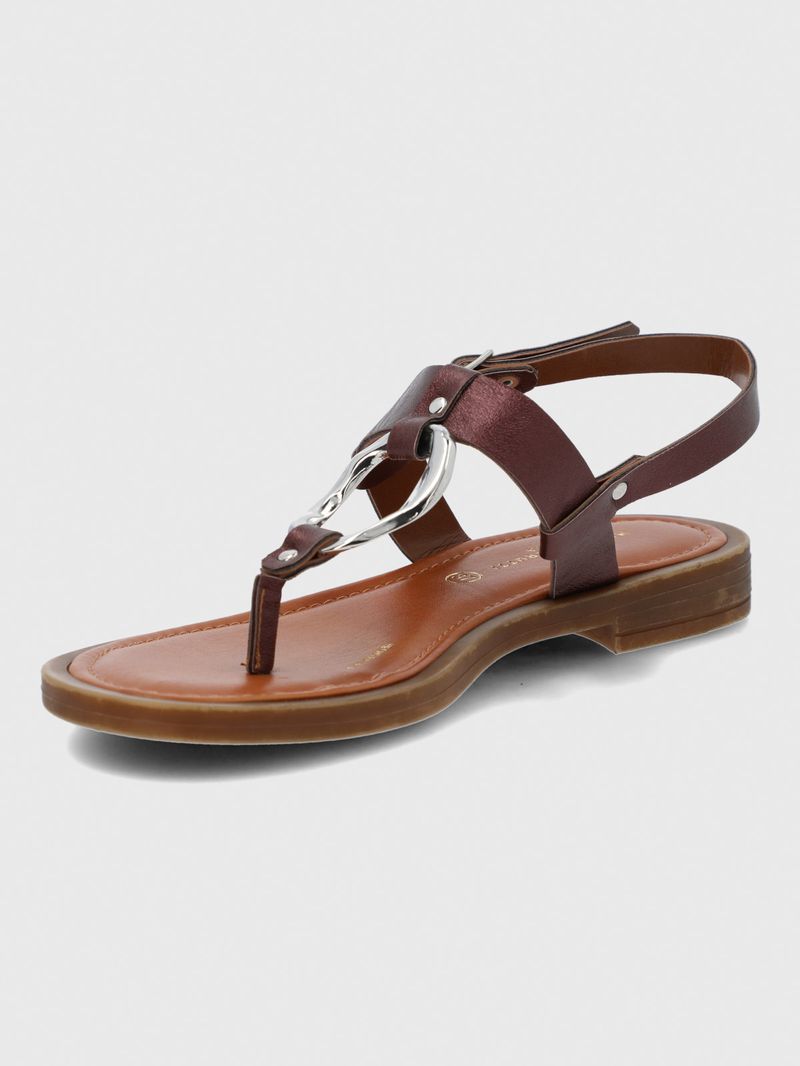 Sandalia Cerutti Mujer Pisani Roja Hush Puppies