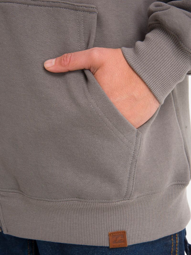 Polerón Hombre Full Zipper Baggy Gris Billabong