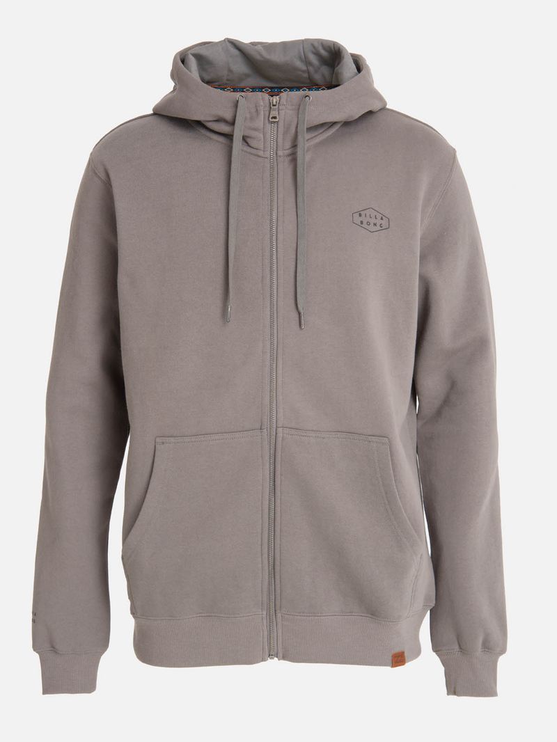 Polerón Hombre Full Zipper Baggy Gris Billabong