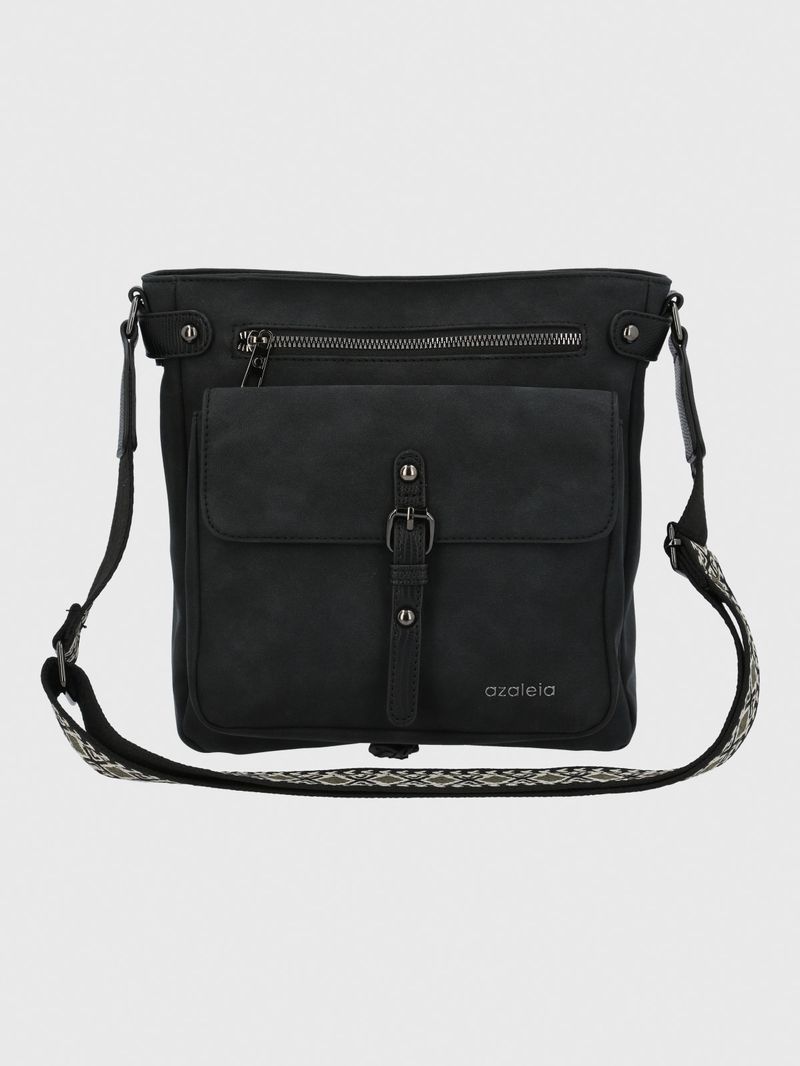 Cartera Mujer Milan Cross Negro Azaleia