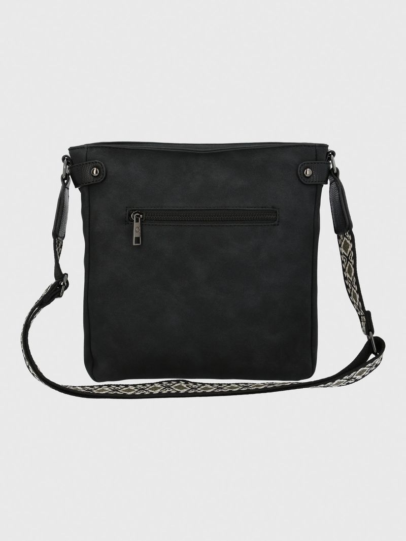 Cartera Mujer Milan Cross Negro Azaleia