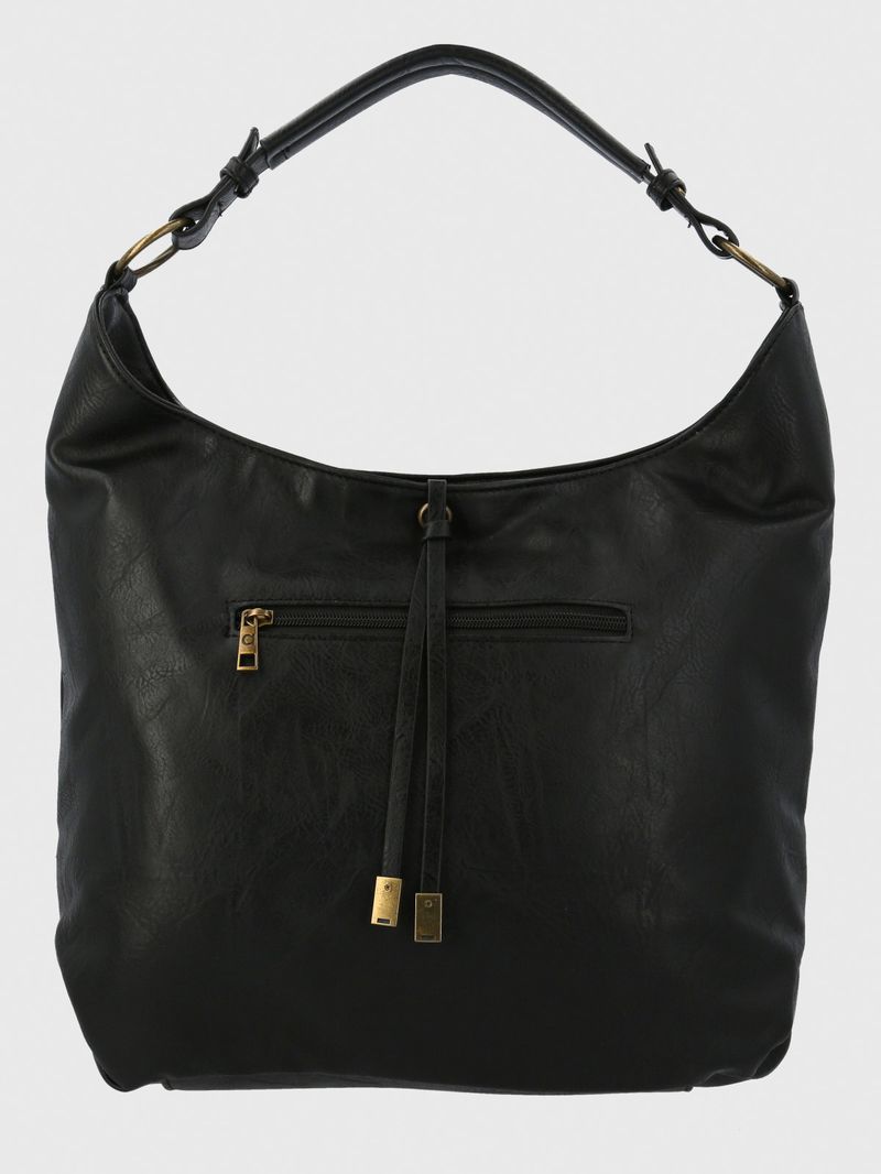 Cartera Mujer Julia Hobo Negro Azaleia