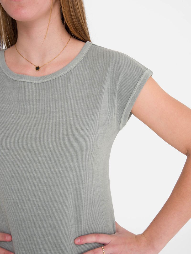 Polera m/c Mujer Essential Azul Burton