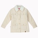 Chaqueta Niña Leña Beige