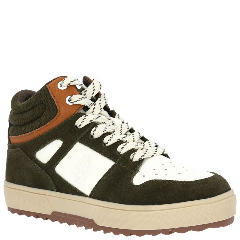 Zapatilla Cuero Niño Moslo Negro