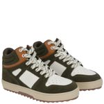 Zapatilla Cuero Niño Moslo Negro