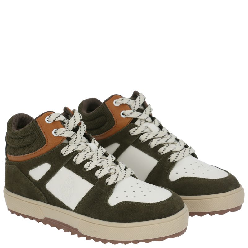 Zapatilla Cuero Niño Moslo Negro