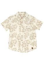 Camisa Niño Hibisco Beige