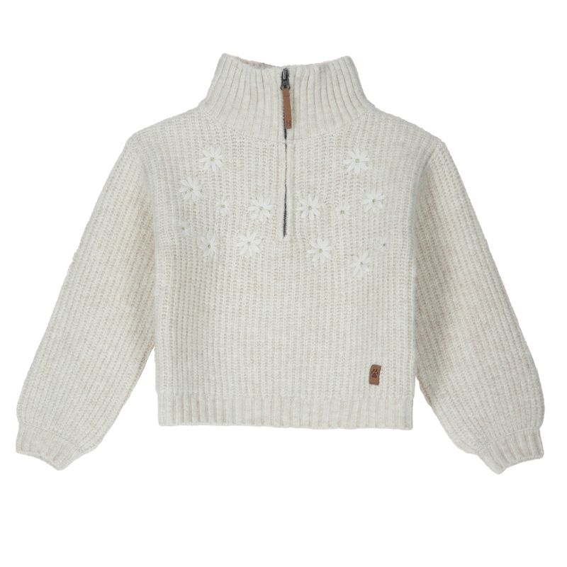 Chaleco Niña Amapola Crema