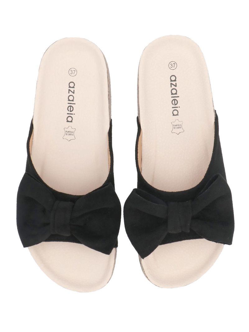 Sandalia Mujer Ermine Negro Azaleia