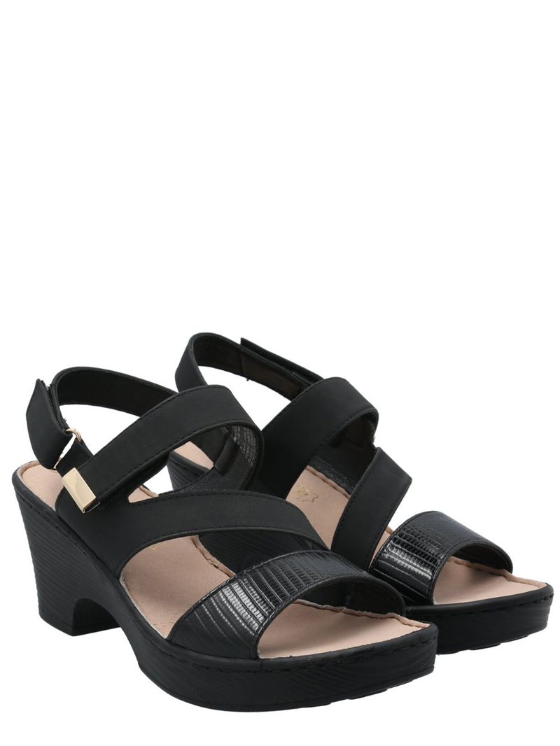 Sandalia Mujer Milan 2 Negro Azaleia