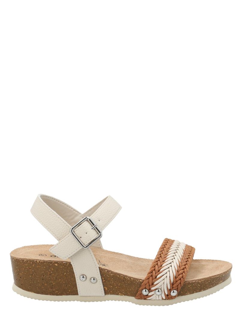 Sandalia Mujer Candida Ostra Azaleia