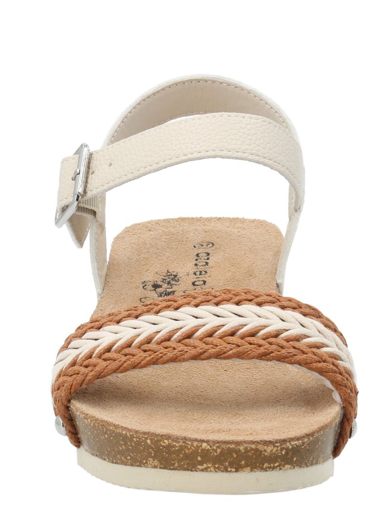 Sandalia Mujer Candida Ostra Azaleia