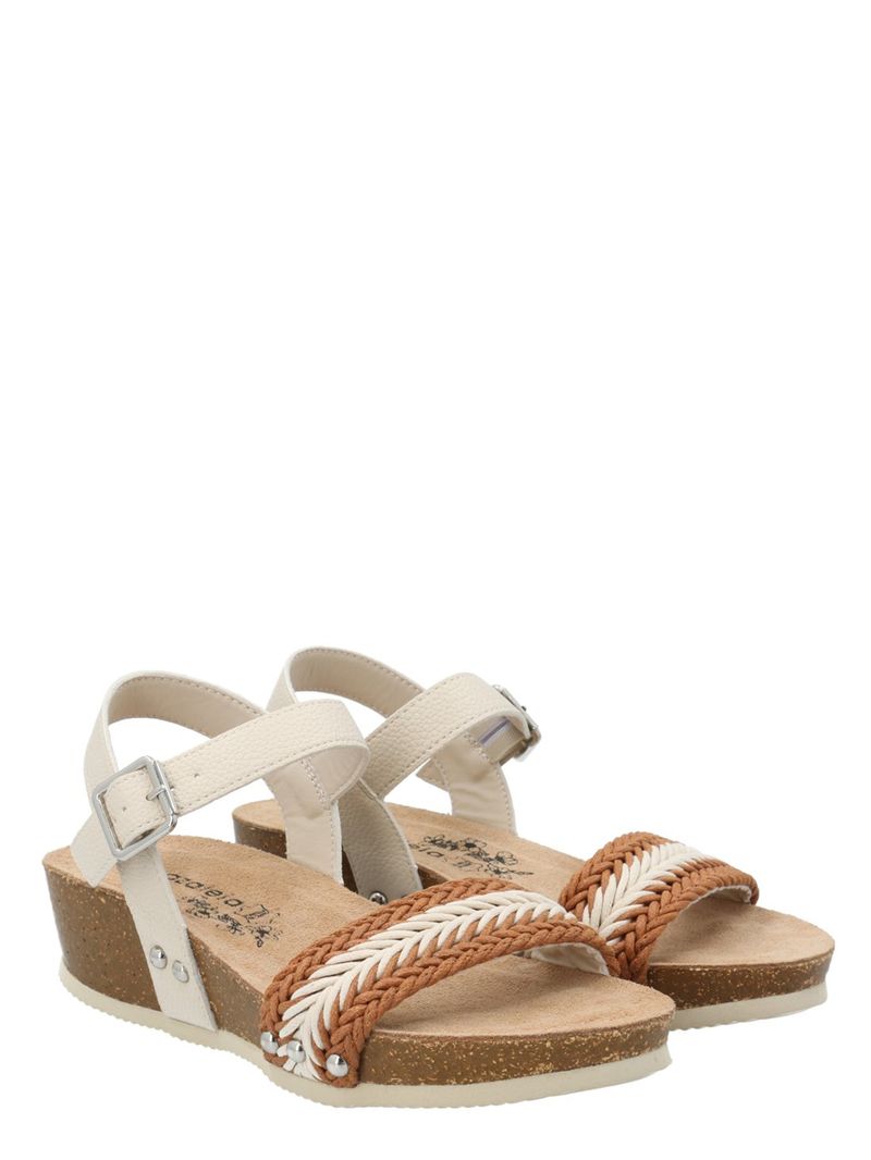 Sandalia Mujer Candida Ostra Azaleia