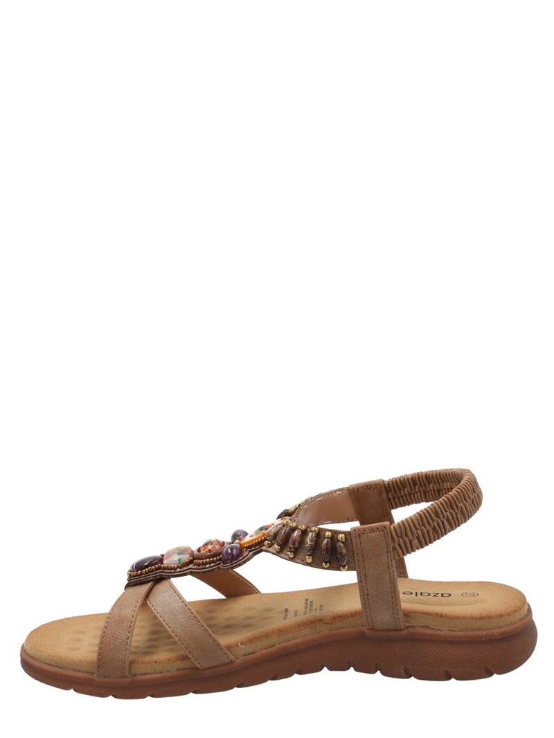 Sandalia Mujer Donia Cognac Azaleia