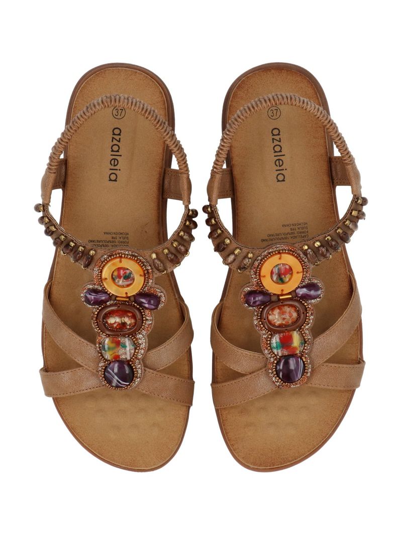 Sandalia Mujer Donia Cognac Azaleia