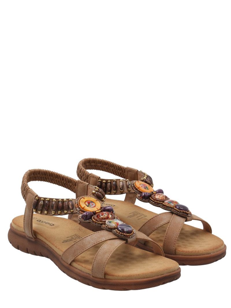 Sandalia Mujer Donia Cognac Azaleia