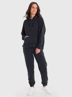 Polerón Mujer Hoodie Mich Negro Bsoul